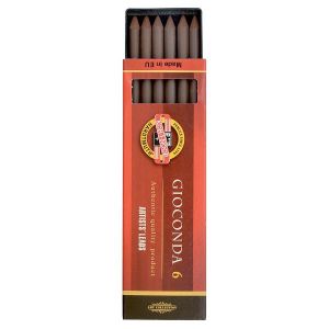 Grafity do ołówków mechanicznych Koh-i-Noor 5.6 mm, 6szt Sepia jasnobrązowa